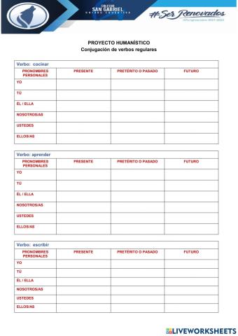 Conjugación de verbos