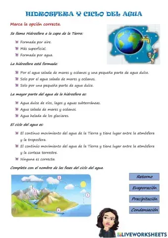 Hidrosfera y Ciclo del Agua