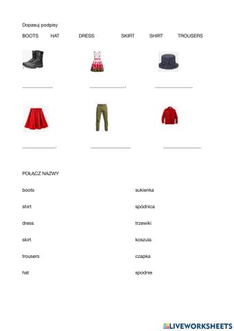 New English Adventure 1 Clothes