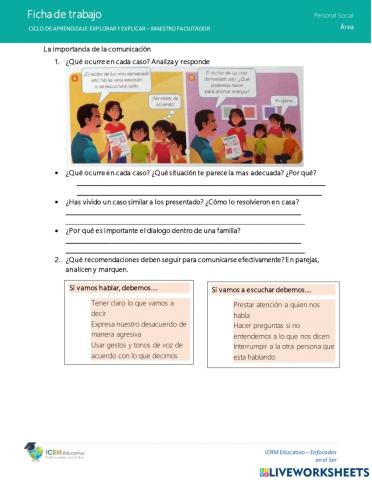 Las actitudes en la familia