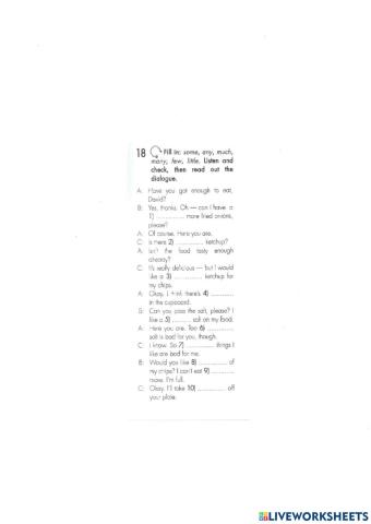 C vs u nouns in diaogue