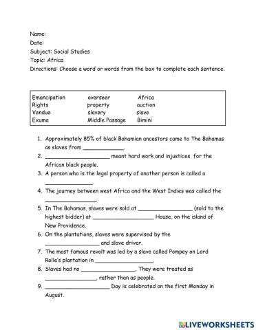 Africa - Free at Last!