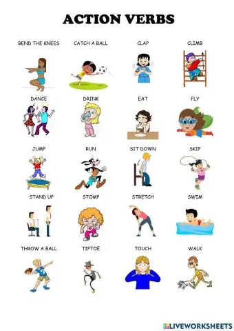 Action Verbs - Listen and repeat