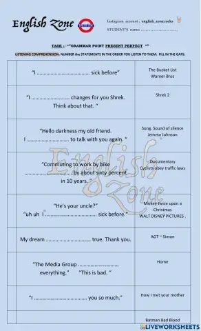 Present perfect famous quotes