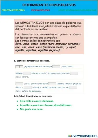Determinantes demostrativos