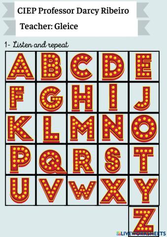 The alphabet