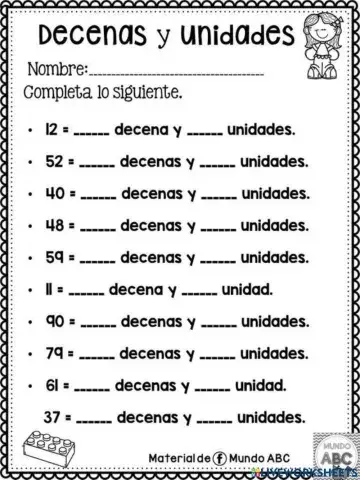 Decenas y unidades