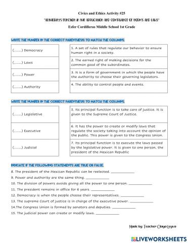 Authority's Function