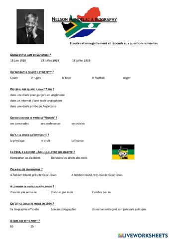 Nelson Mandela - a biography