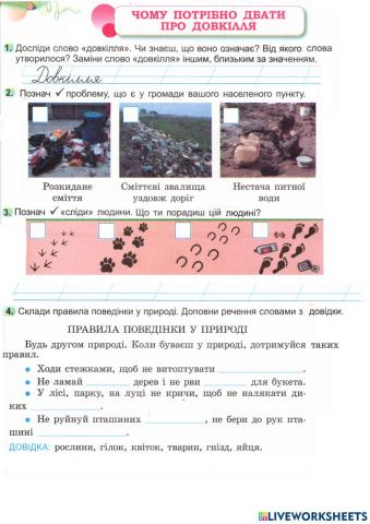Чому потрібно дбати про довкілля