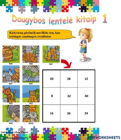 Daugybos lentelė kitaip 1