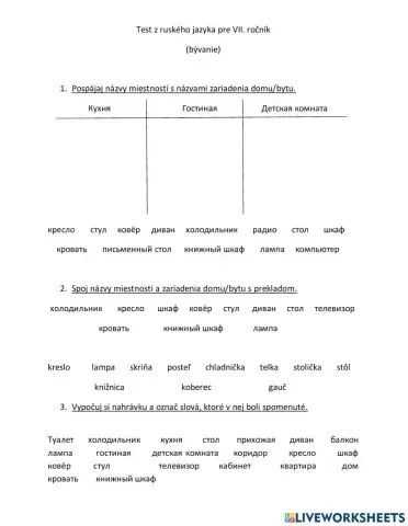 Дом, квартира, мебель