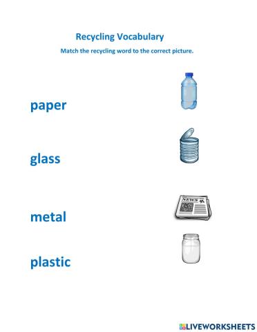 Recycling-Vocabulary