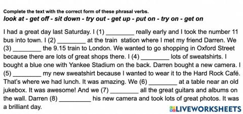 Phrasal verbs