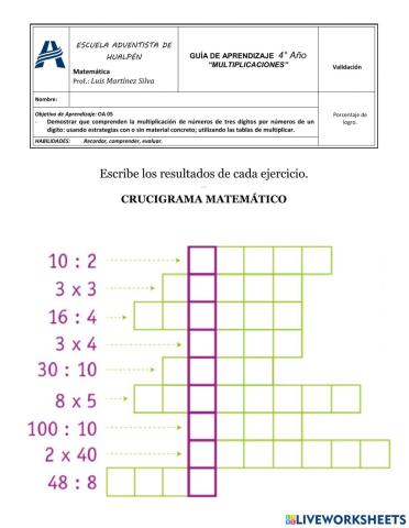 Multiplicaciones