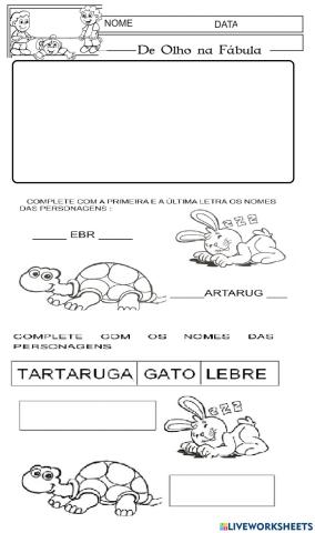 A tartaruga e a lebre