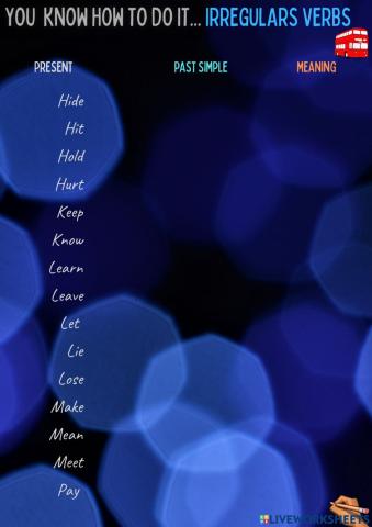 Irregulars Verbs 09