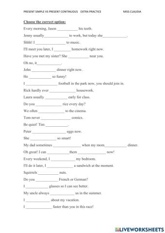 Presents: Simple & Continuous