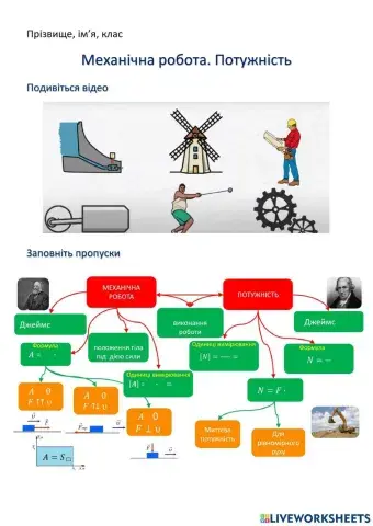 Механічна робота. Потужність