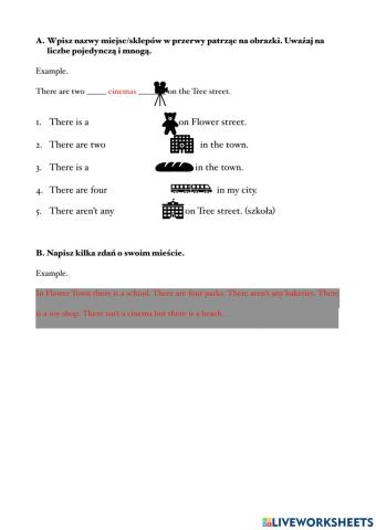 There is-There are - town