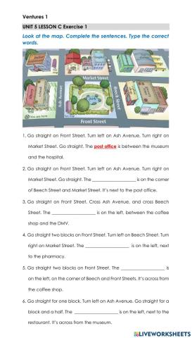 Giving Directions - Imperatives Practice