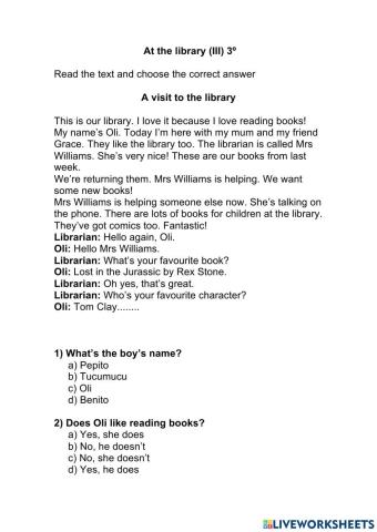 AT the library III 3º