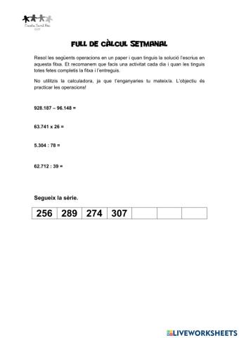 Full de càlcul 23