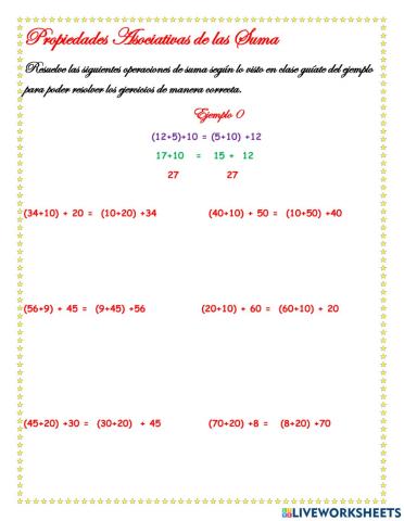 Propiedad Asociativa