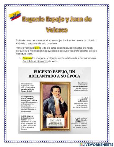 Eugenio Espejo y Juan de Velasco