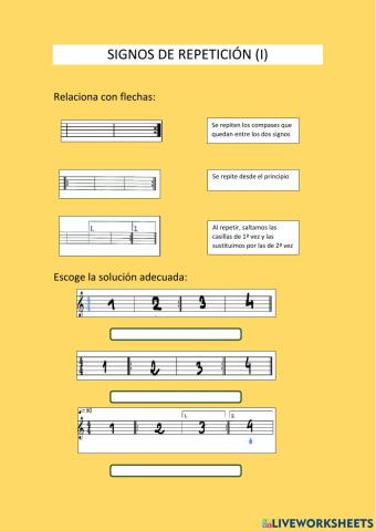 Signos de repetición I
