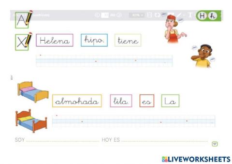 Ordena las oraciones