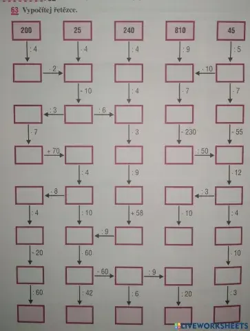 Matematický řetězec