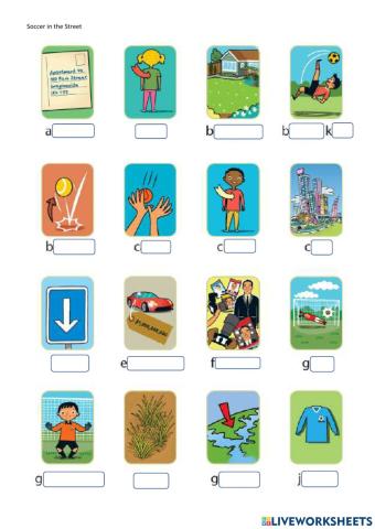 Soccer in the Street-Vocab