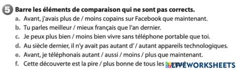 Comparatifs