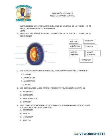 Las capas de la tierra