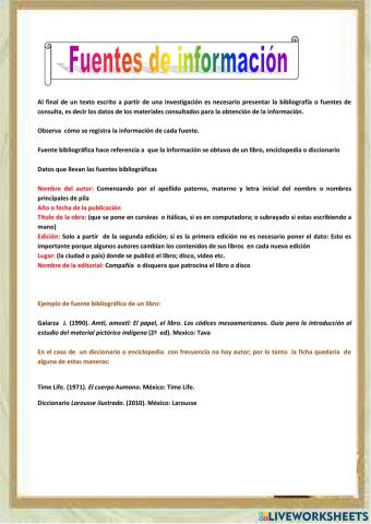 Elegir un tema y hacer una pequeña investigación