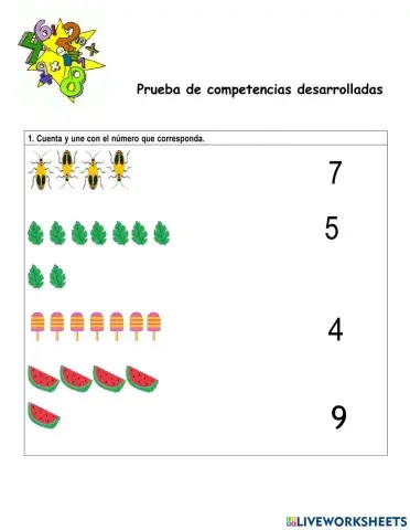 Prueba de matemáticas