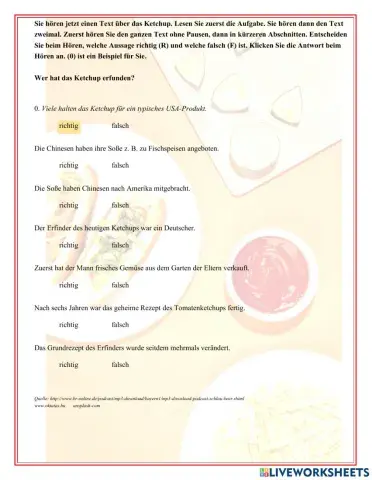 Wer hat das Ketchup erfunden?