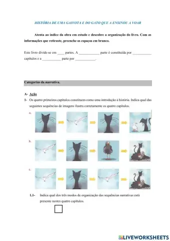 Ficha- História de uma Gaivota e de um Gato que a ensinou a voar