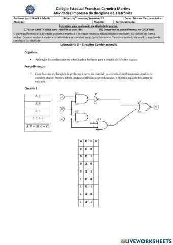 Circuitos Combinacionais