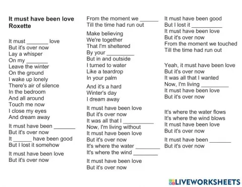 It must have been love