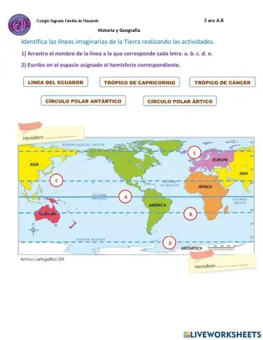 Líneas imaginarias del planeta