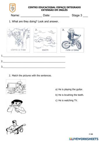 Present Continuous Review