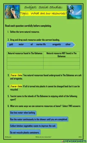 What are our resources?