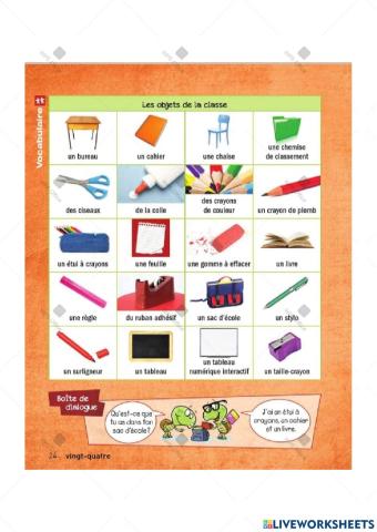 Les objets de la classe