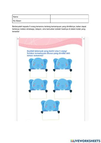 Keanekaragaman Kemampuan Temanku