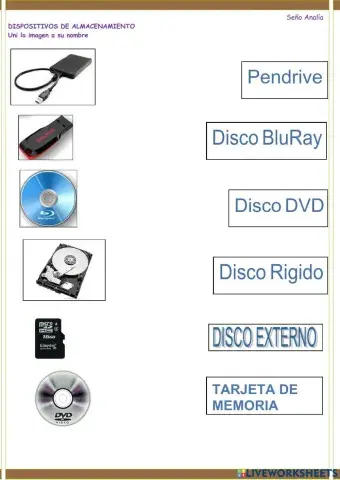 Dispositivos de almacenamiento