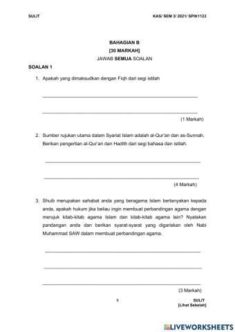 Fiqh muallaf bah B set 1