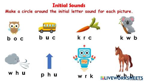 Initial sounds