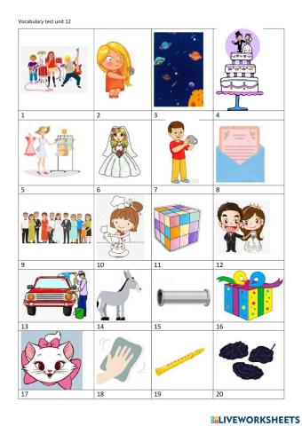 Vocabulary unit 12 Family and Friends2